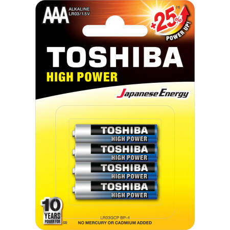 Μπαταρία HIGH POWER LR03 AAA BP4 TOSHIBA