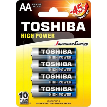 Μπαταρία HIGH POWER LR6 AA BP4 TOSHIBA